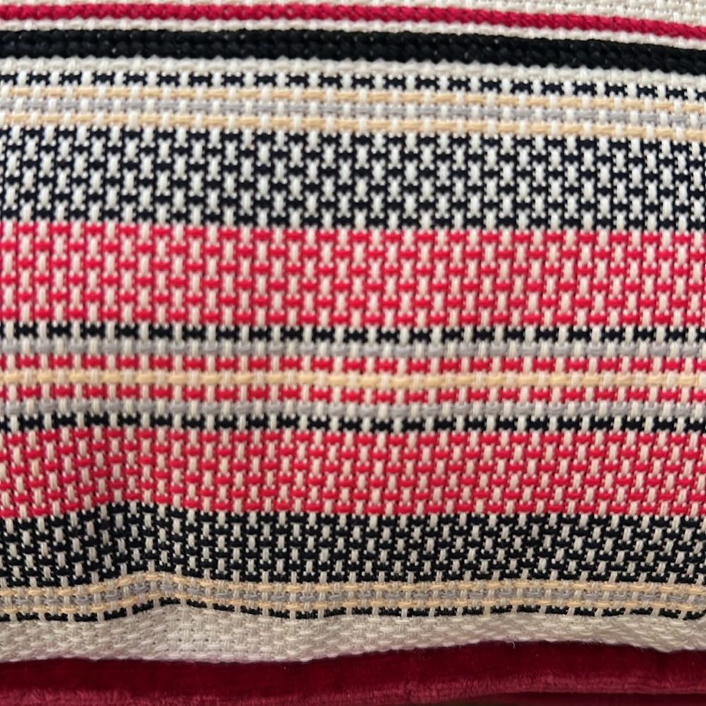 Scottie Dog And Plaid Embroidered Pillow With Velour Backing - Picture 6 of 7